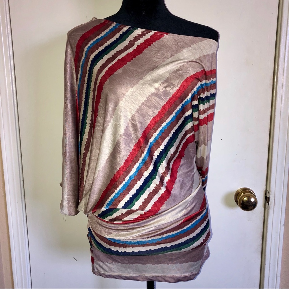 Asymmetrical Stripe Top